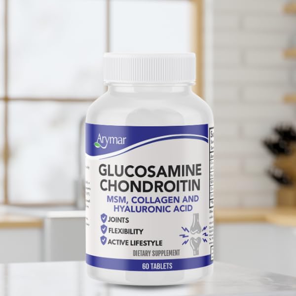 Glucosamine, Chondroitin, MSM, Collagen & Hyaluronic Acid Supplement 60 Tablets H5807
