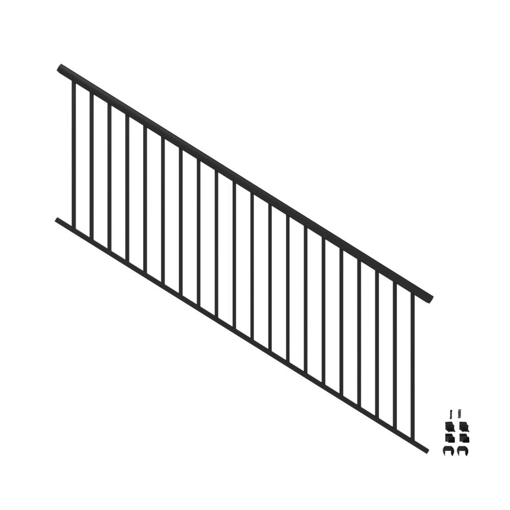 8’ x 36” Matte Black Aluminum Stair Kit X20496