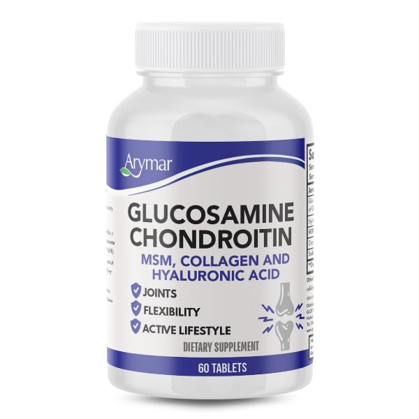 Glucosamine, Chondroitin, MSM, Collagen & Hyaluronic Acid Supplement 60 Tablets H5807