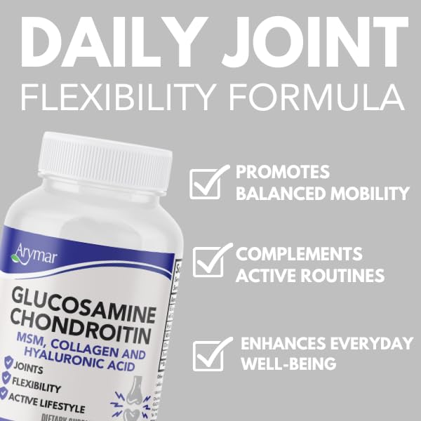 Glucosamine, Chondroitin, MSM, Collagen & Hyaluronic Acid Supplement 60 Tablets H5807