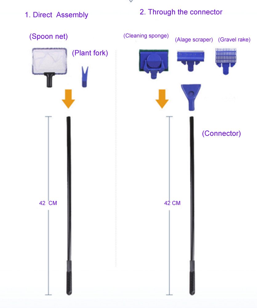 5 in 1 Aquarium Fish Tank Cleaning Kit T687086