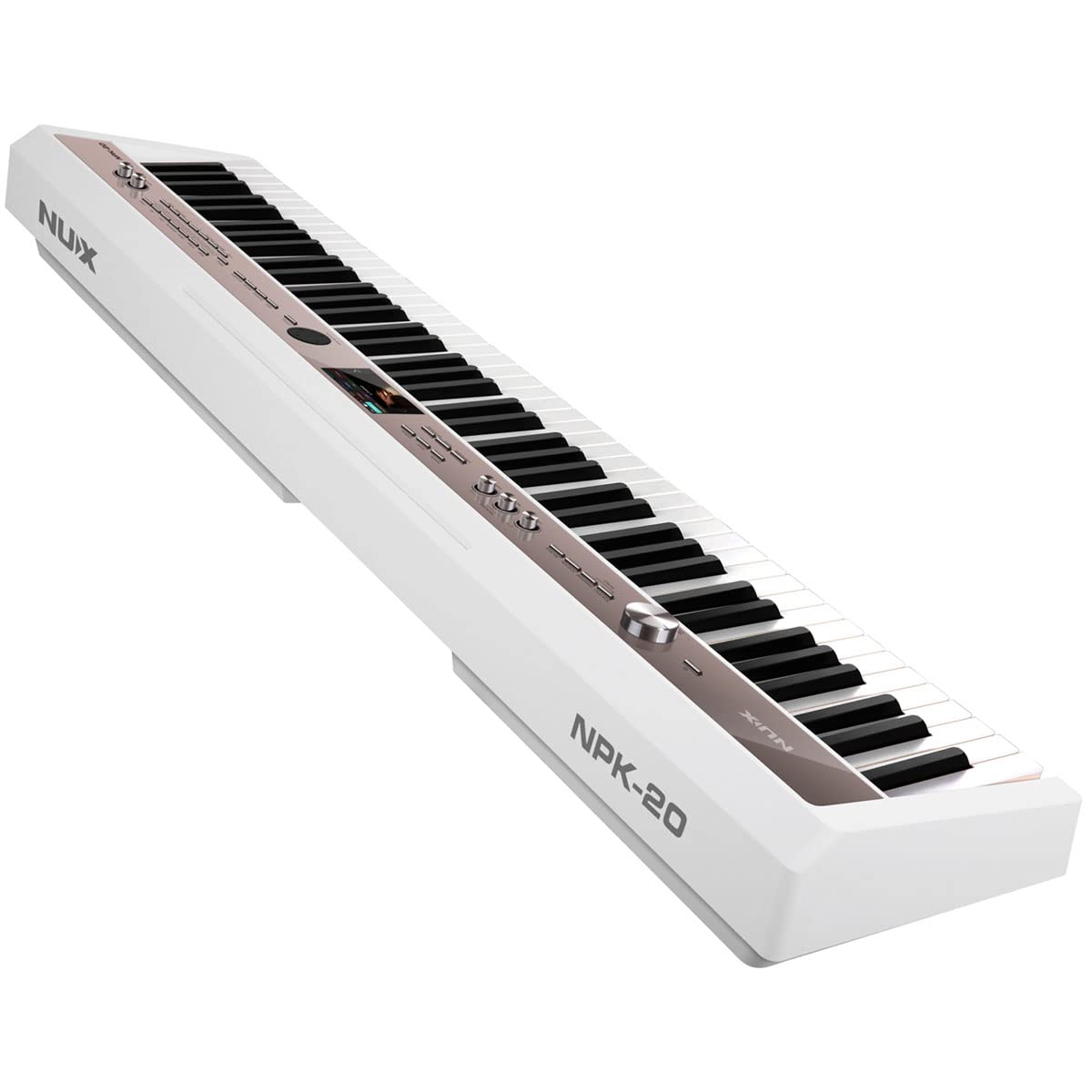 White 88-Key Portable Digital Piano X3853