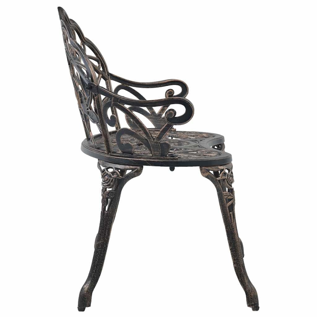 Bronze Cast Aluminum Outdoor Bench D568