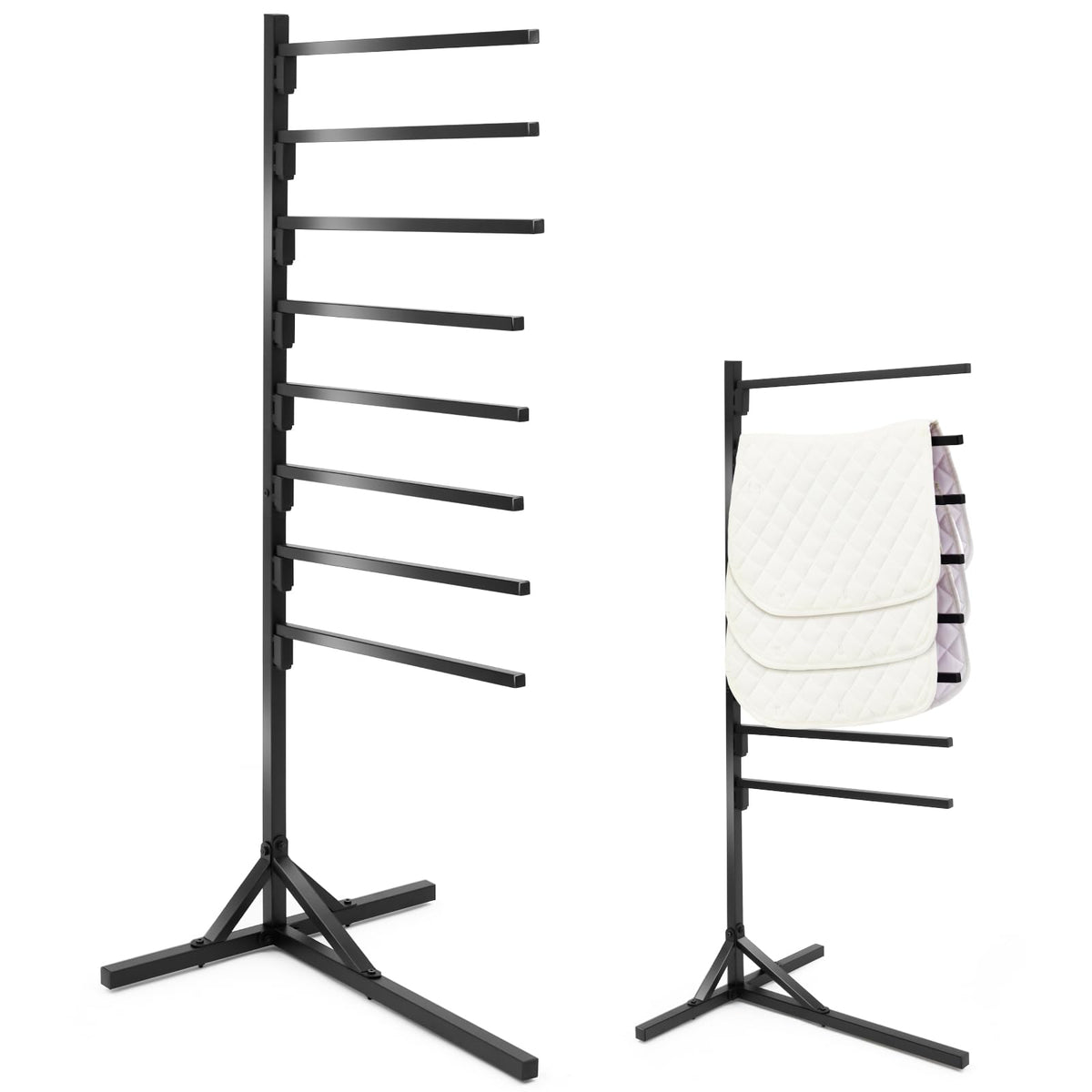 8-Tier Saddle Pad Rack with Stand U668659