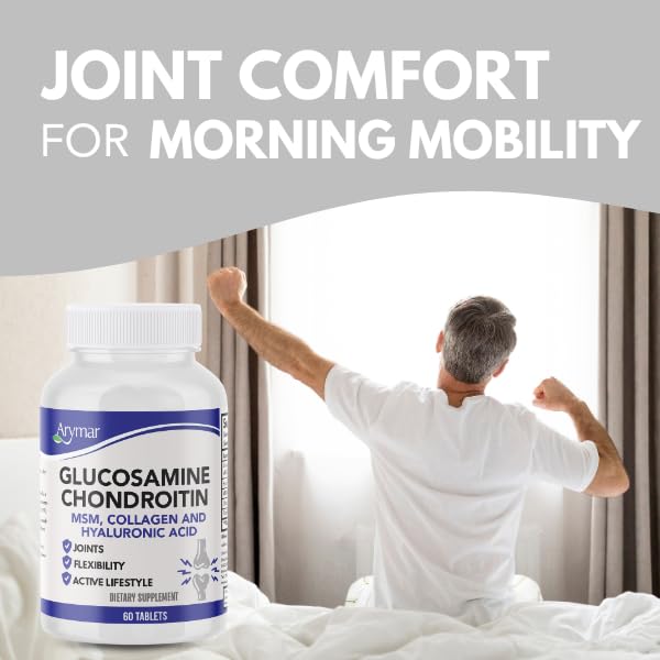 Glucosamine, Chondroitin, MSM, Collagen & Hyaluronic Acid Supplement 60 Tablets H5807