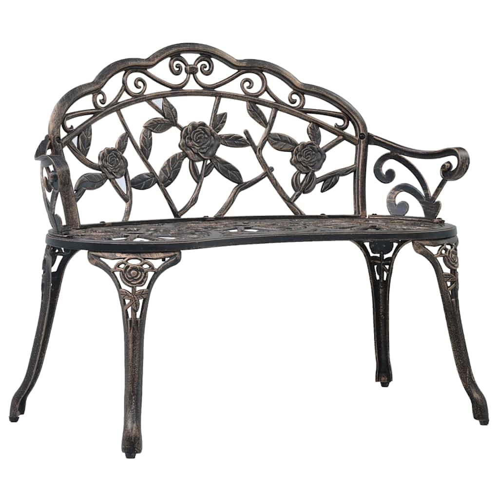 Bronze Cast Aluminum Outdoor Bench D568