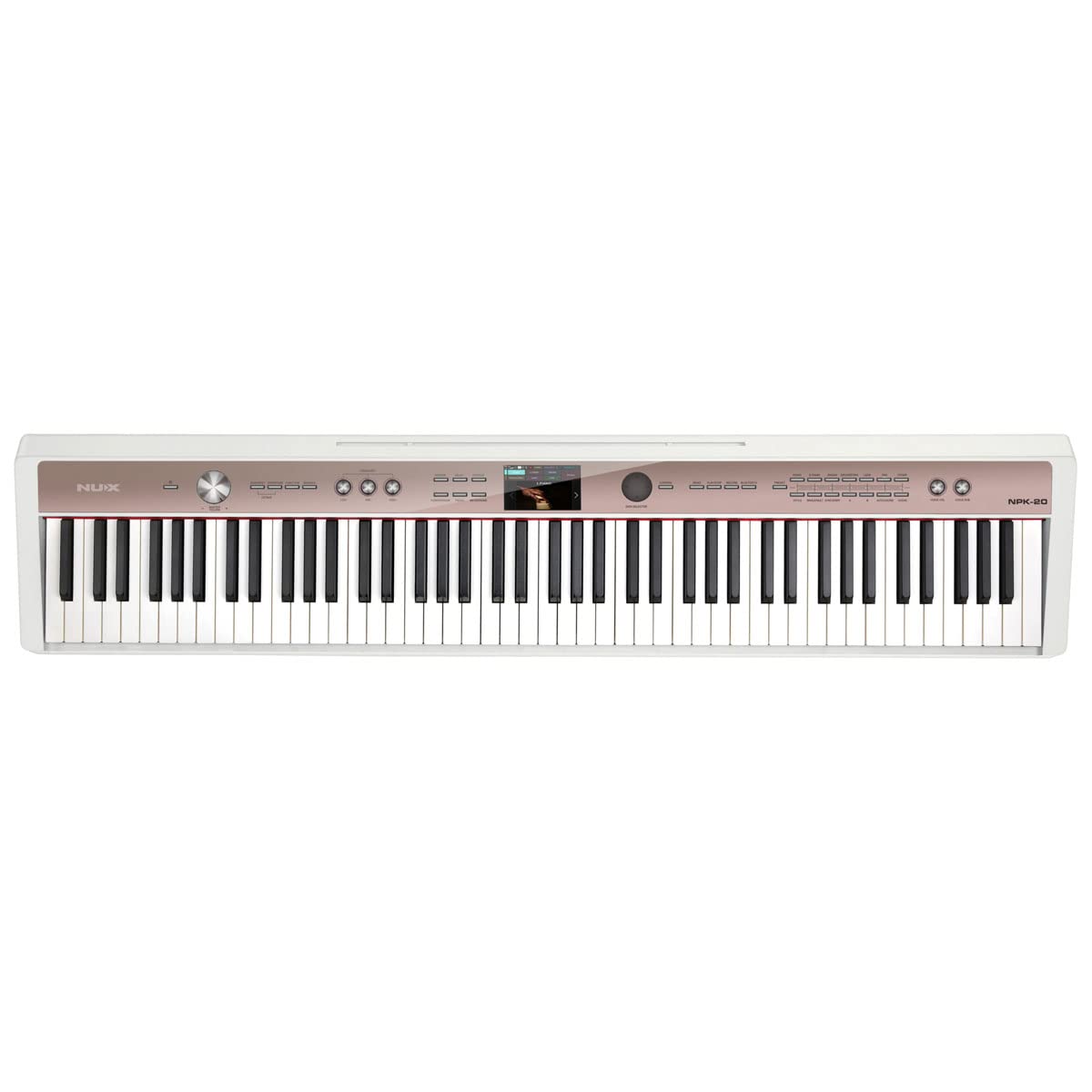 White 88-Key Portable Digital Piano X3853