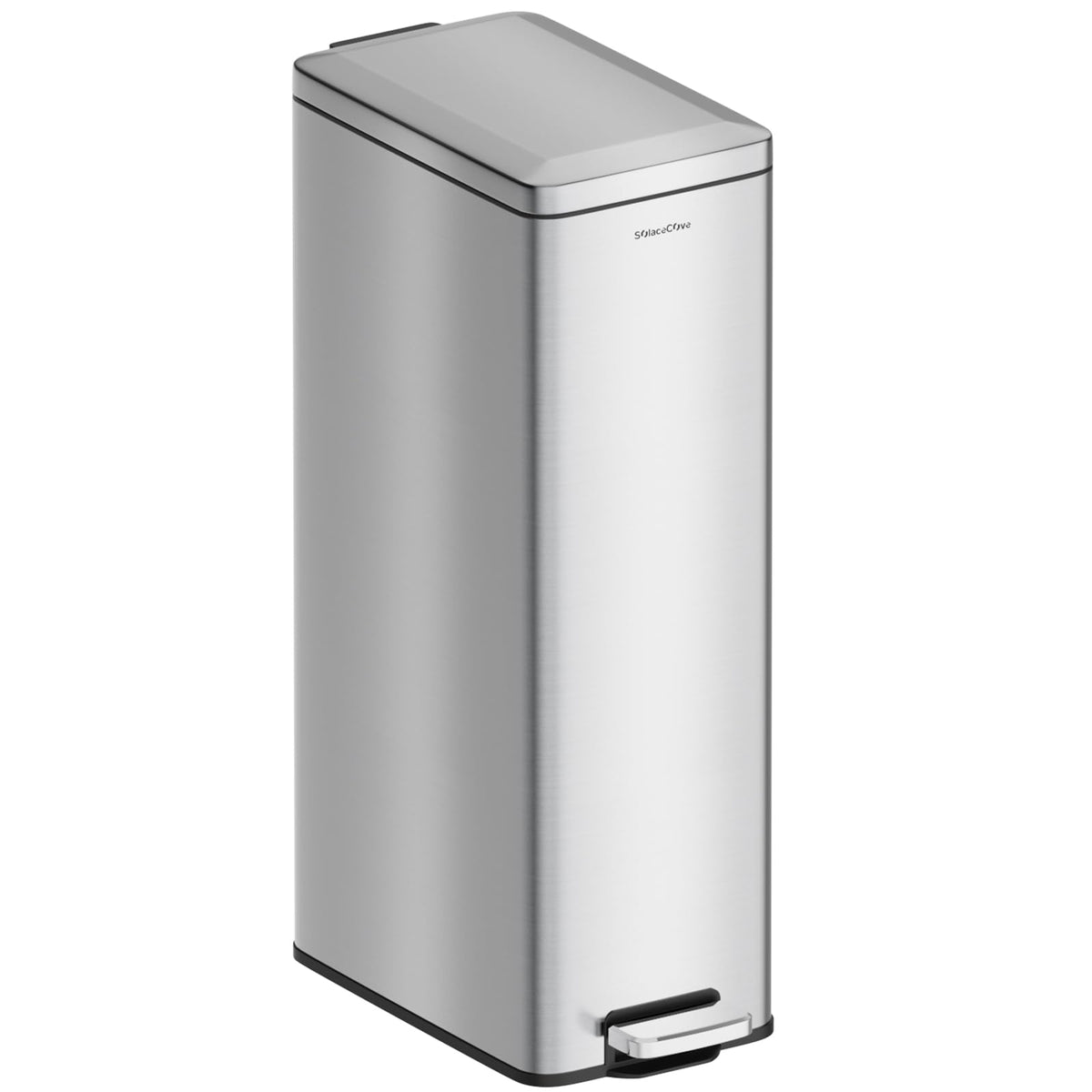 8 Gallon Stainless Steel Trash Can with Soft Close Lid E919