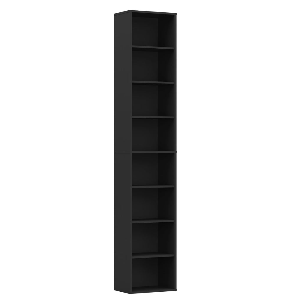 8 Tier Black Storage Shelf Bookcase T79184