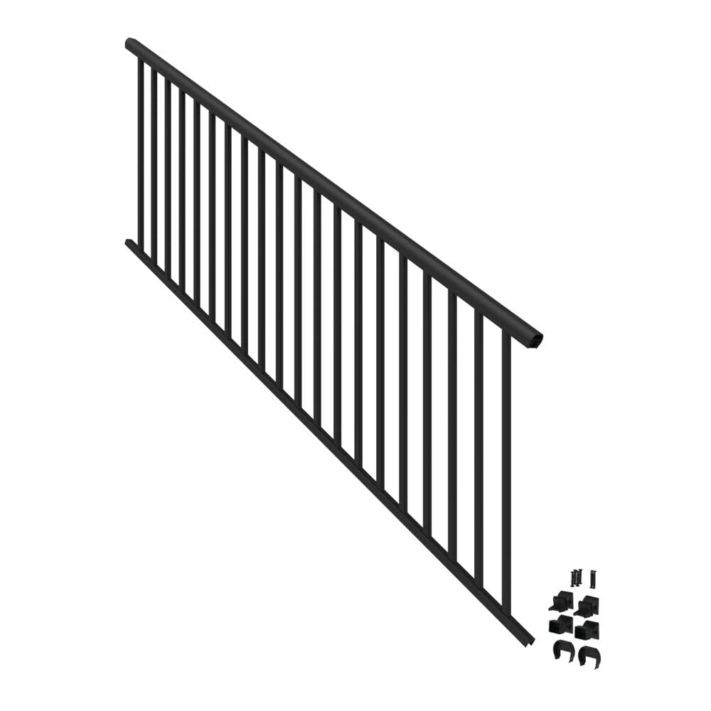 8’ x 36” Matte Black Aluminum Stair Kit X20496
