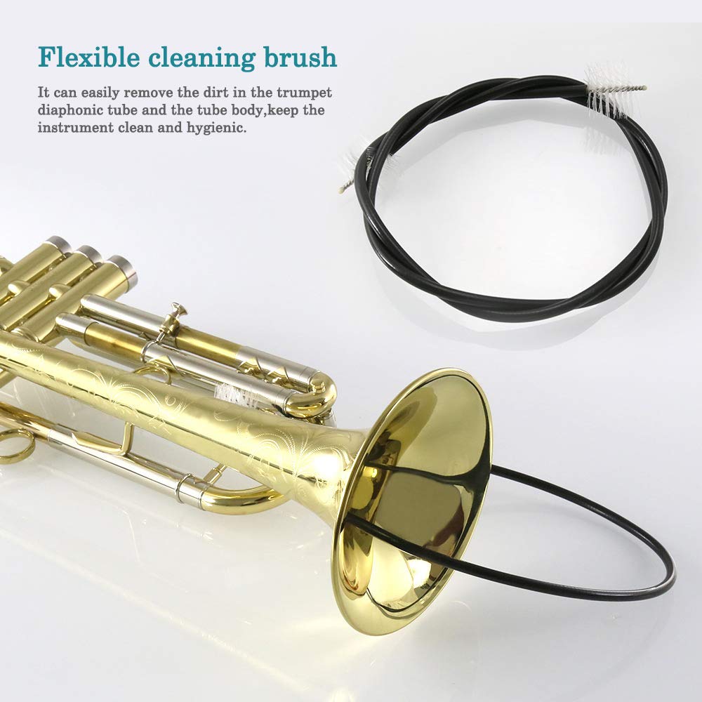 Trumpet/Cornet Cleaning Kit, Valve Oil, Slide Grease, Brushes L34416