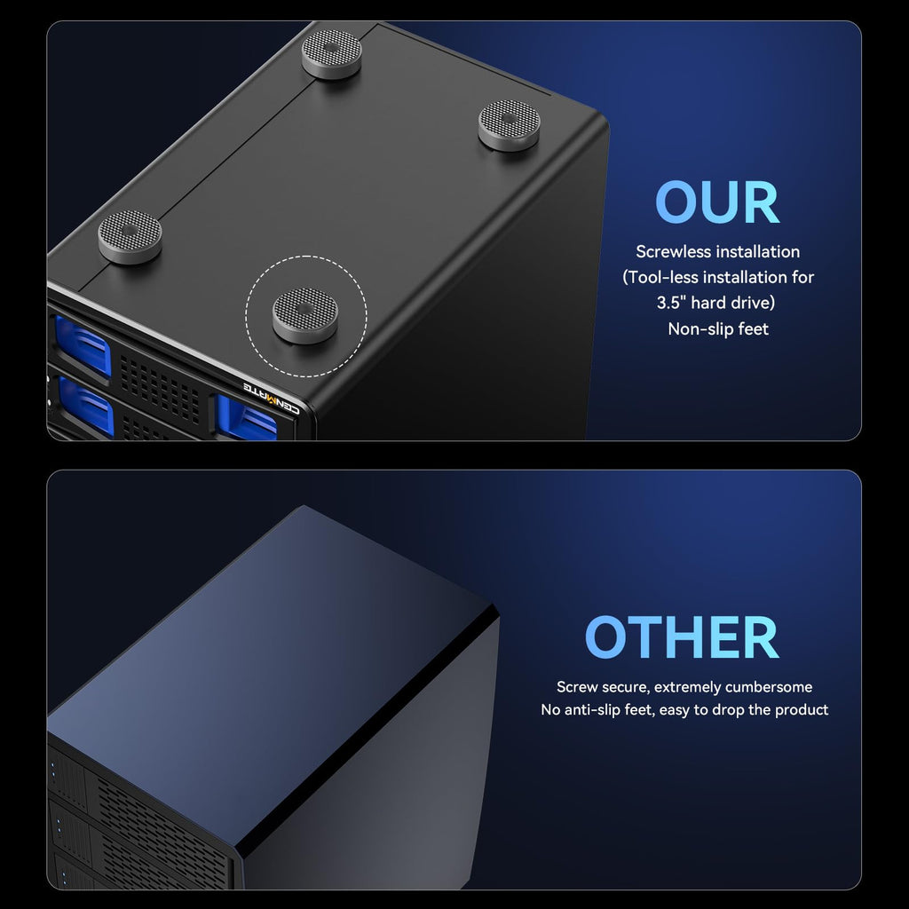 Aluminum 8 Bay Hard Drive Enclosure with Cooling Fan Q299916