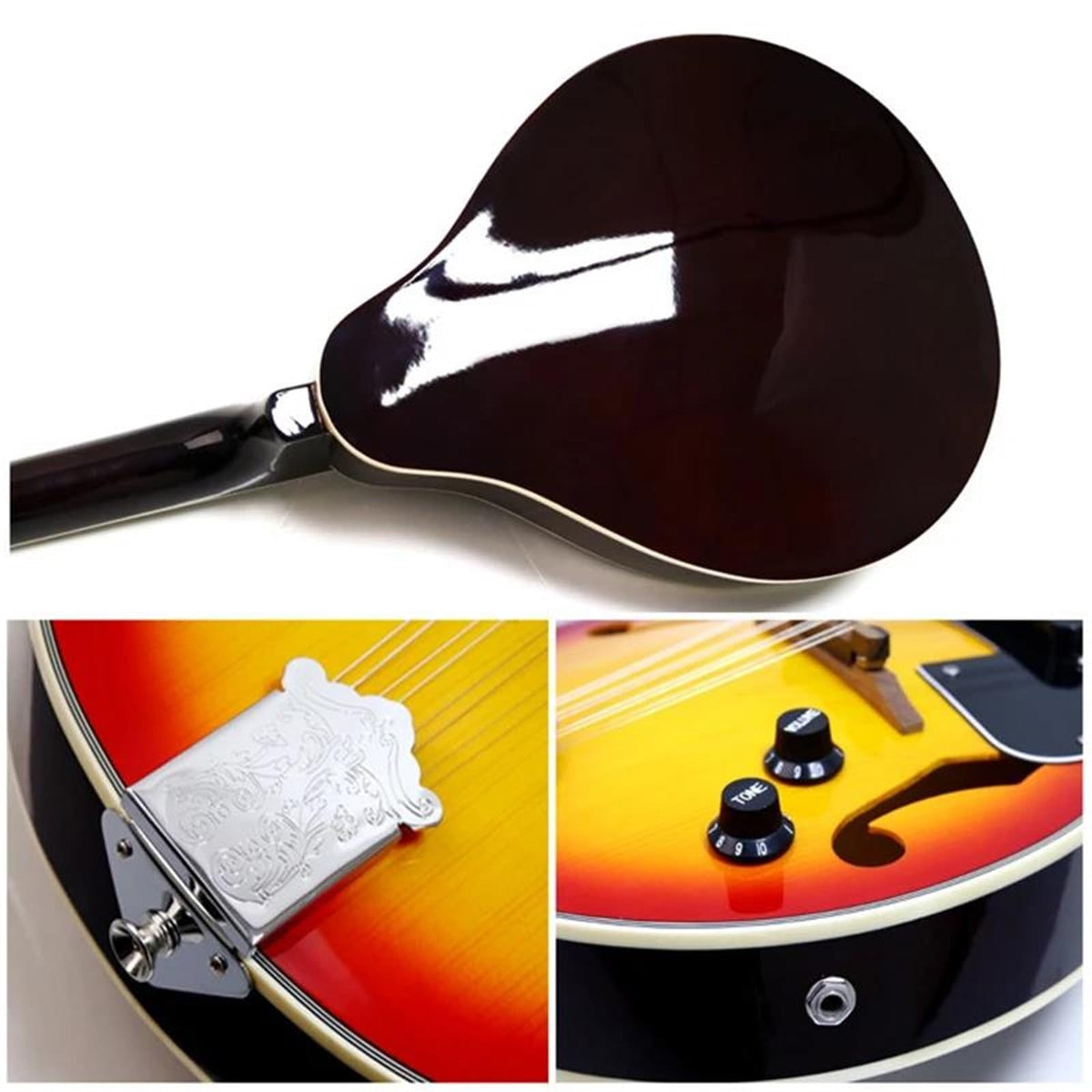 8 Strings Spruce Sunburst Mandolin Q31865