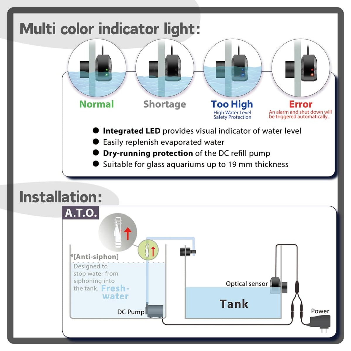 Auto Top Off System Saltwater Aquarium U75808