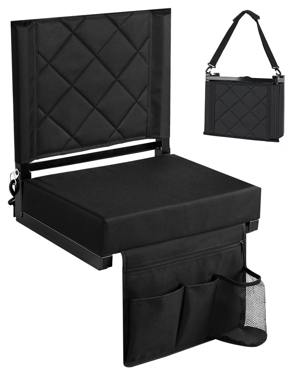 Stadium Seat with Back Support Black C94142