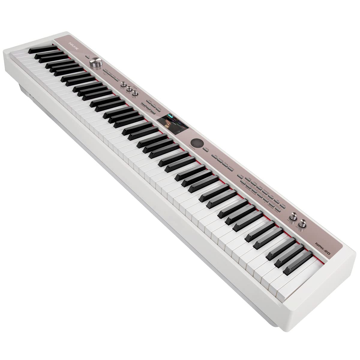 White 88-Key Portable Digital Piano X3853