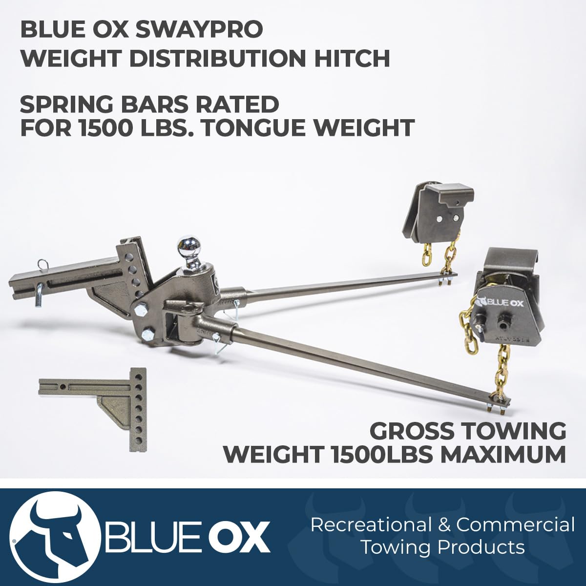 Weight Distributing Hitch 9 Hole Shank 2000lbs Tongue 20000lbs Towing R11731