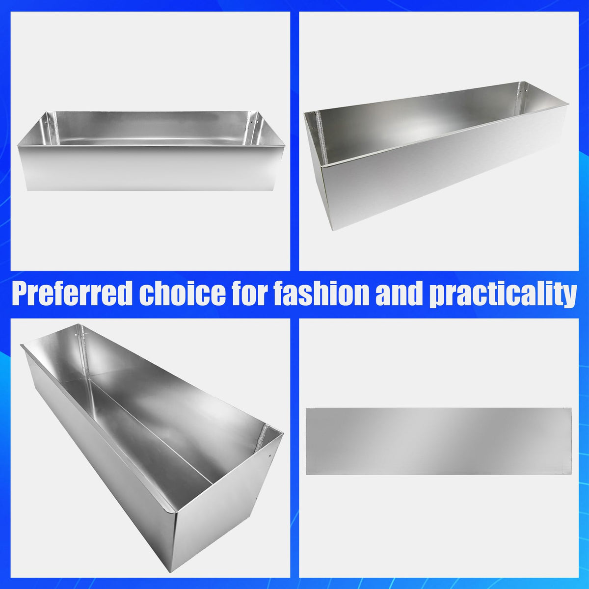 Aluminum Fuel Tank Rack 46" 4 5-Gallon Jugs Silver I322