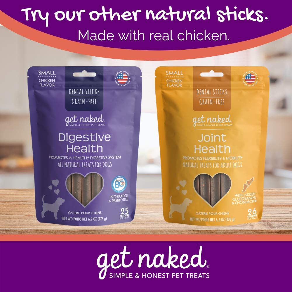 Grain-Free Dental Chew Sticks for Small Dogs, 6.2 oz U783