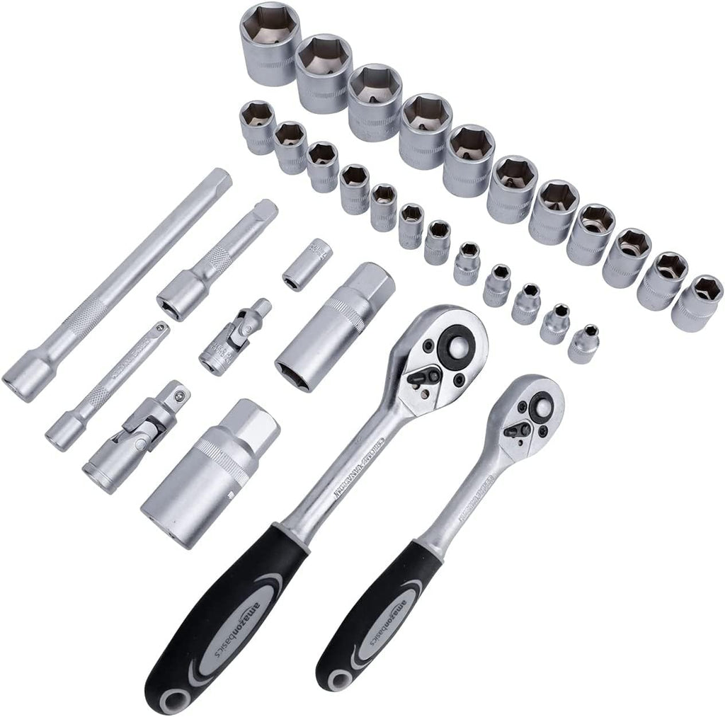 65-Piece Household Hand Tool Kit Set with Storage Case M7977