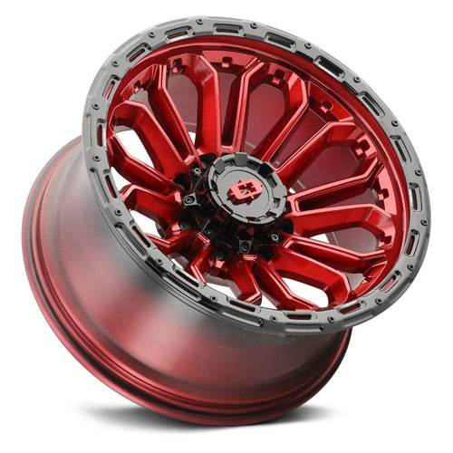 20x9 8x6.5" +12mm Red Wheel Rim C363984