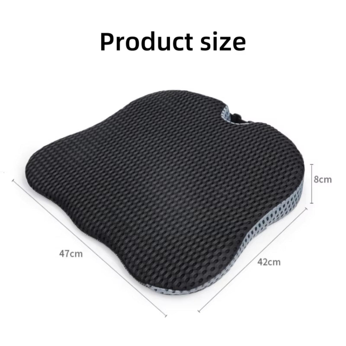 Black Memory Foam Car Seat Booster Cushion V259300