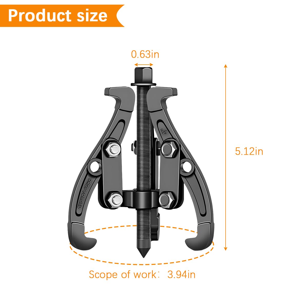 6 Inch Inner Bearing Puller with Reversible Jaws R184