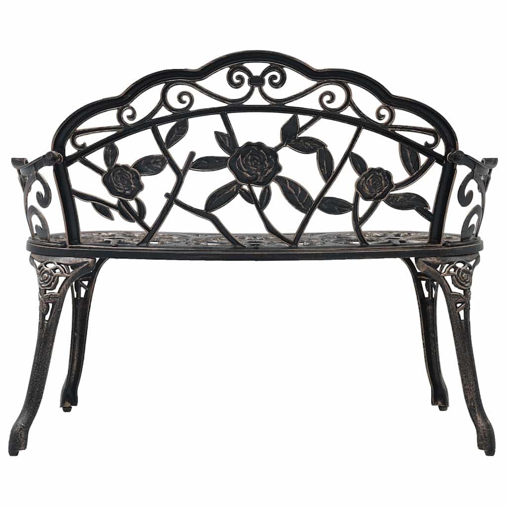 Bronze Cast Aluminum Outdoor Bench D568