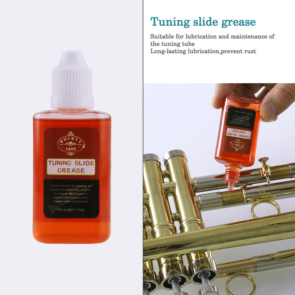 Trumpet/Cornet Cleaning Kit, Valve Oil, Slide Grease, Brushes L34416