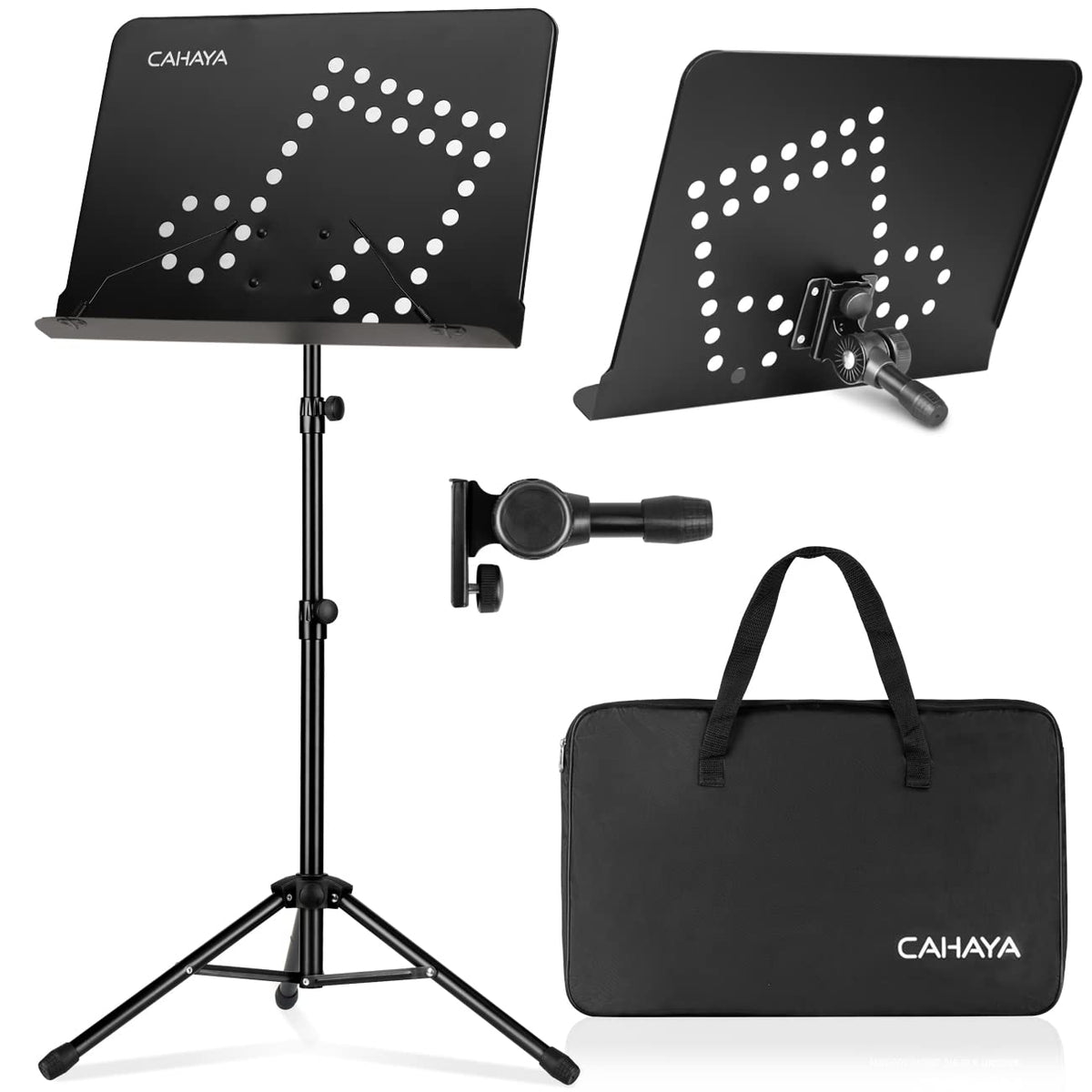 Adjustable Metal Sheet Music Stand with Carry Bag U59734