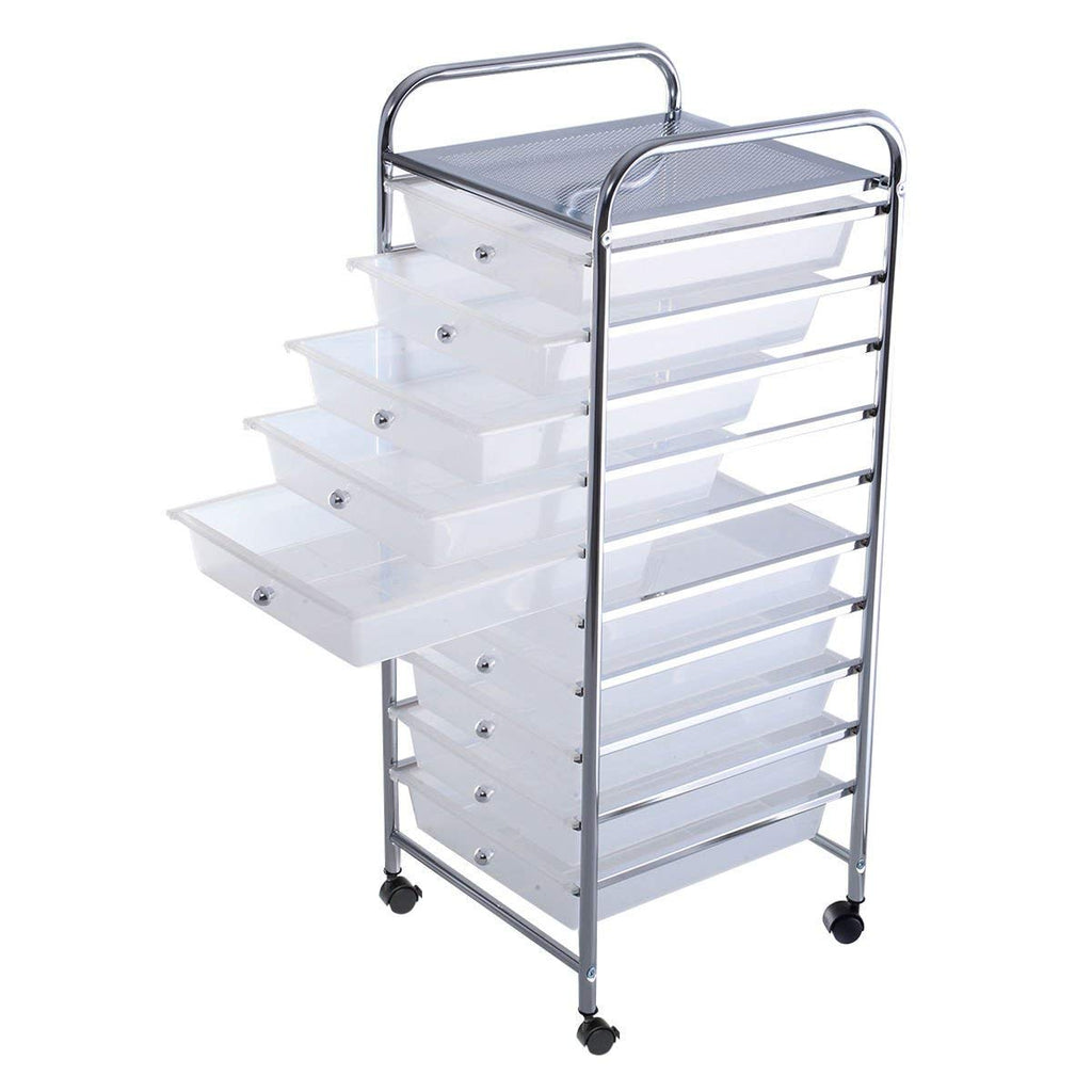 10 Drawer Rolling Storage Cart O880