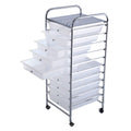 10 Drawer Rolling Storage Cart O880