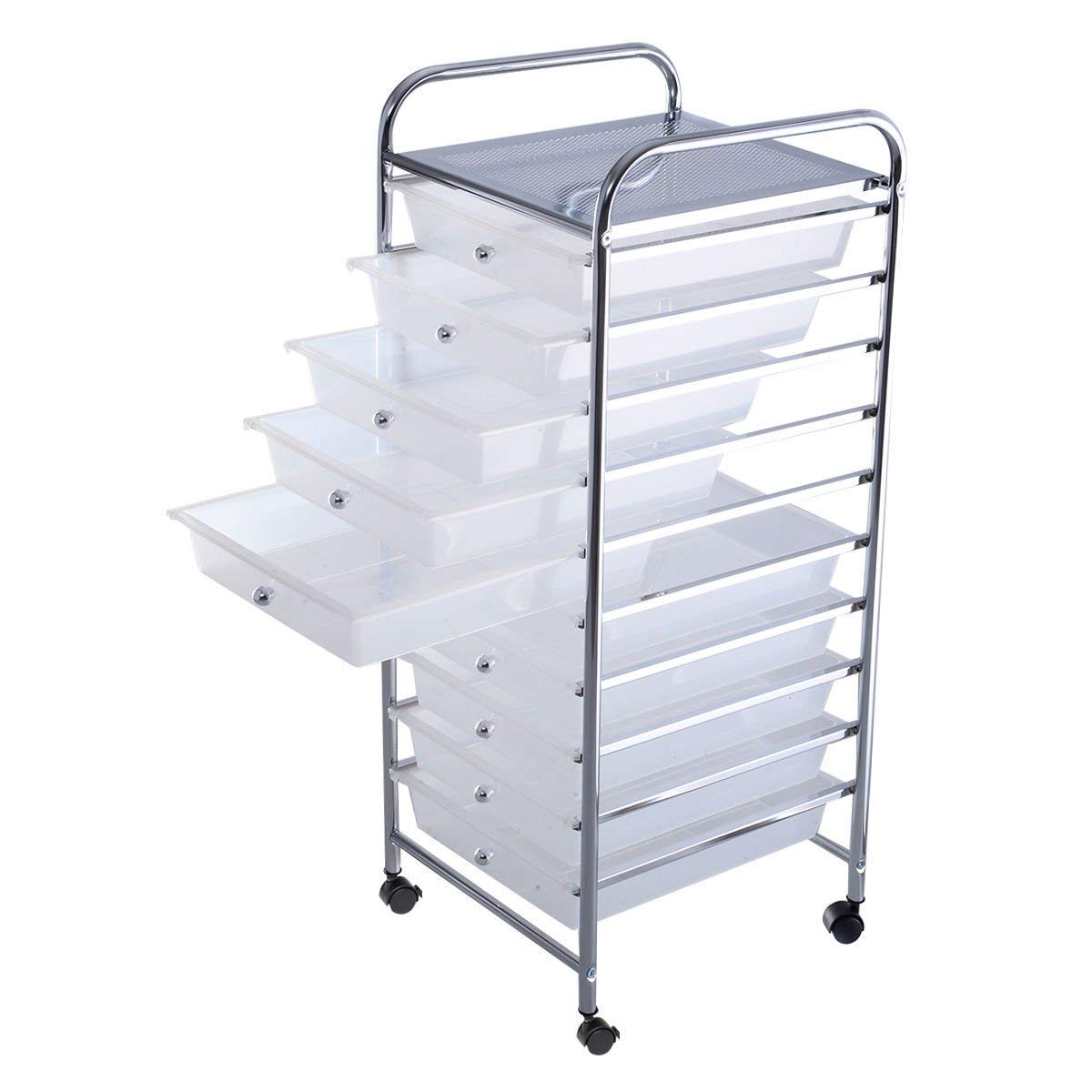 10 Drawer Rolling Storage Cart O880