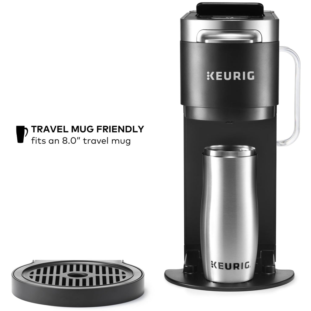 Single Serve & Carafe Coffee Maker, 60oz Removable Reservoir, Black V5737