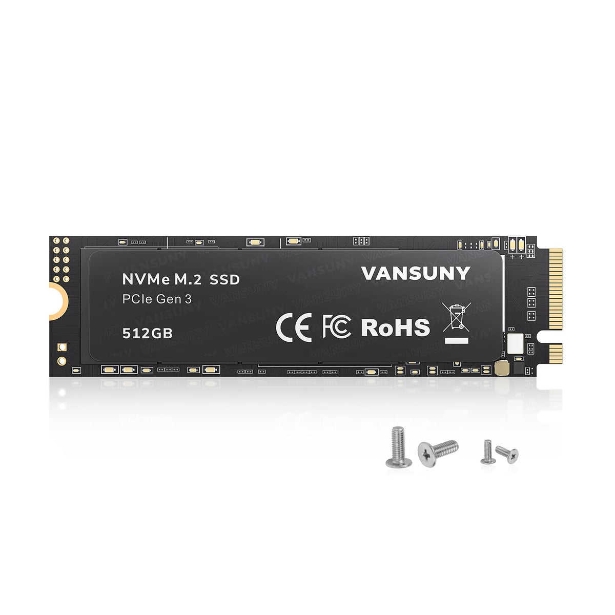 512GB NVMe M.2 Internal Solid State Drive PCIe 3.0 TLC 3D NAND 2280 J823