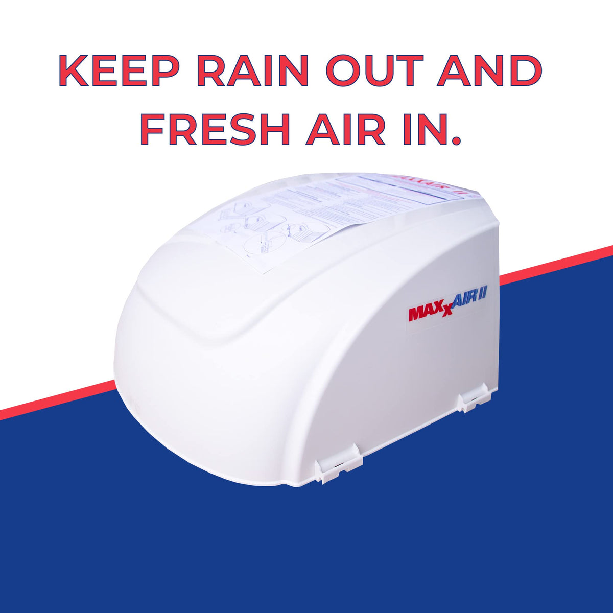 White RV Roof Vent Cover I794