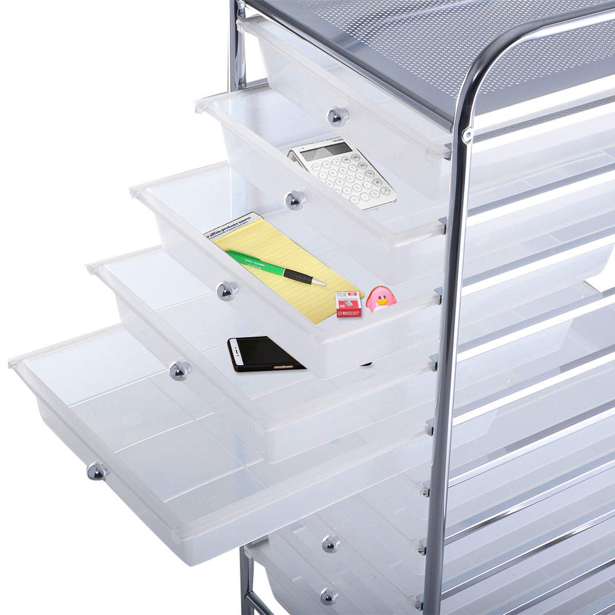 10 Drawer Rolling Storage Cart O880