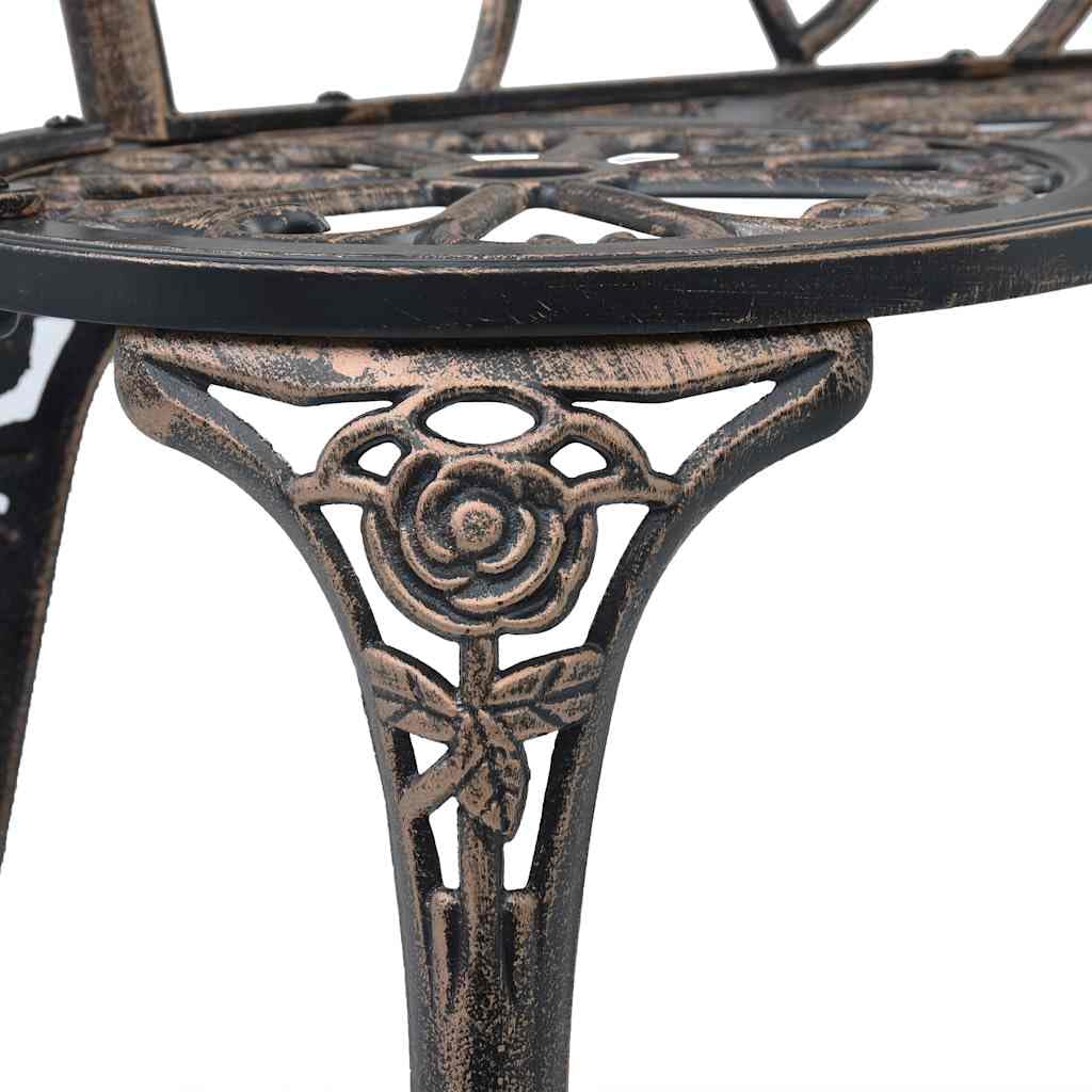 Bronze Cast Aluminum Outdoor Bench D568