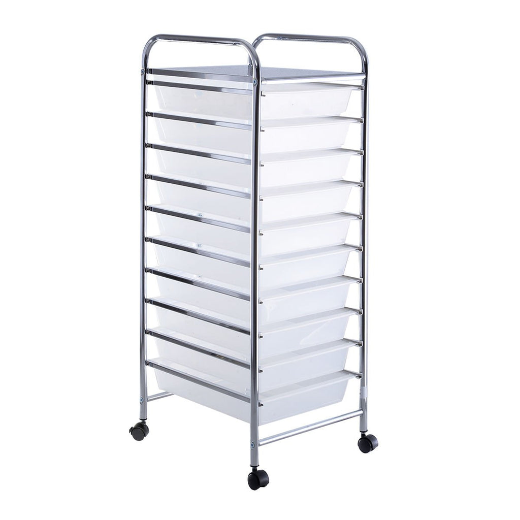 10 Drawer Rolling Storage Cart O880