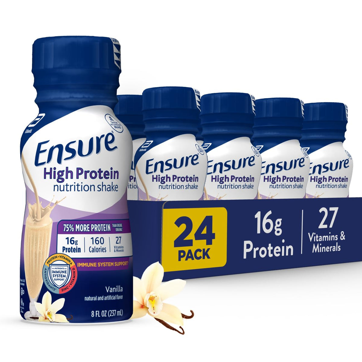 Vanilla Nutrition Shake With Fiber, 24 Pack F799756