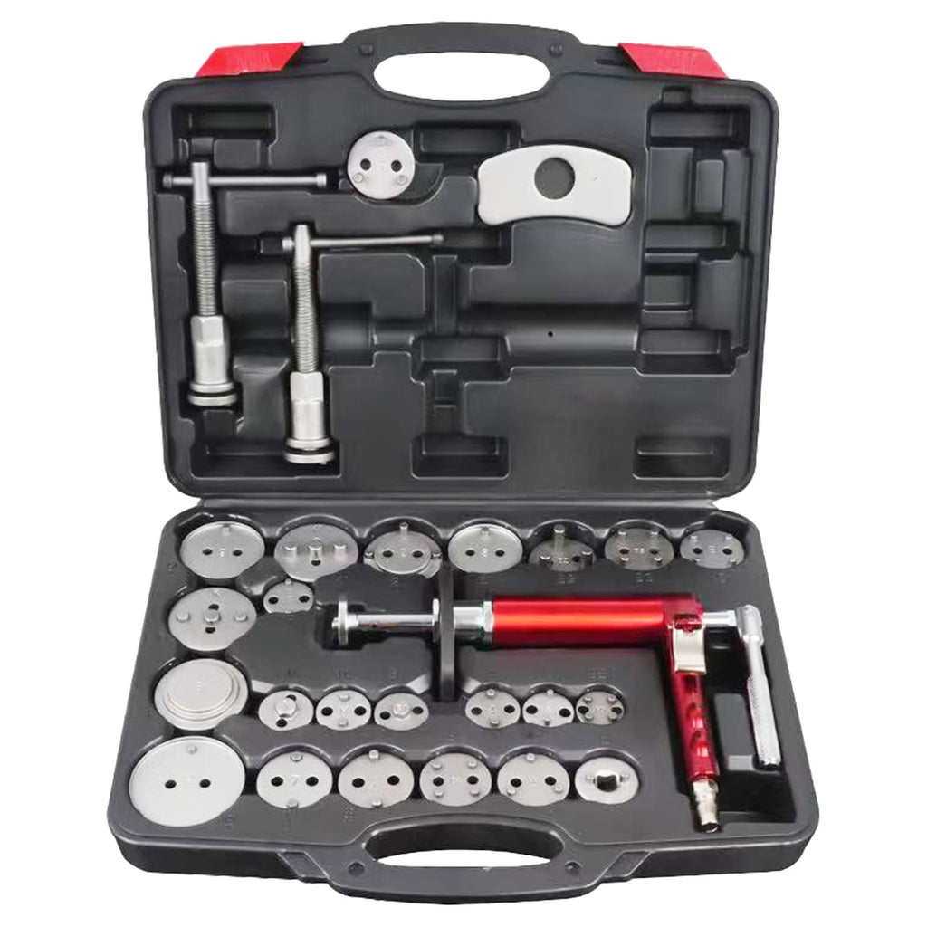 28-Piece Heavy Duty Pneumatic Brake Caliper Compression Tool Set with 23 Adapters S855444