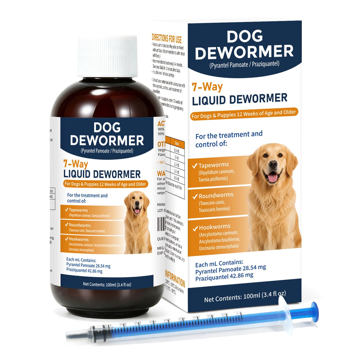 7-Way Dog Dewormer Oral Treatment 3.4 fl oz U6330