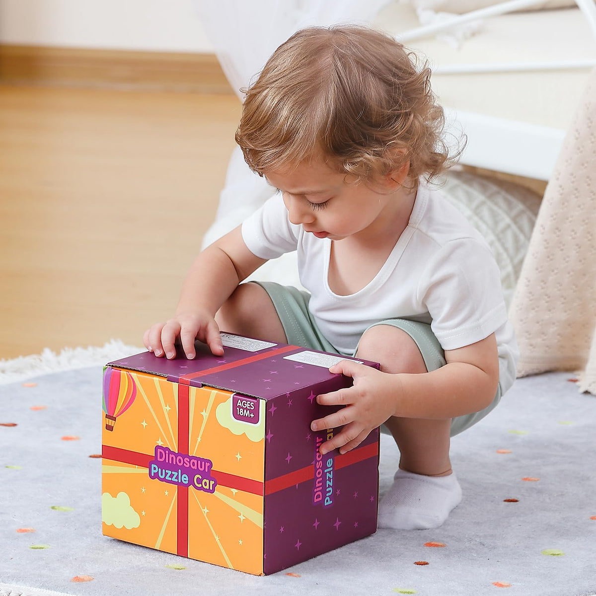 Montessori Wooden Activity Cube Toys G317