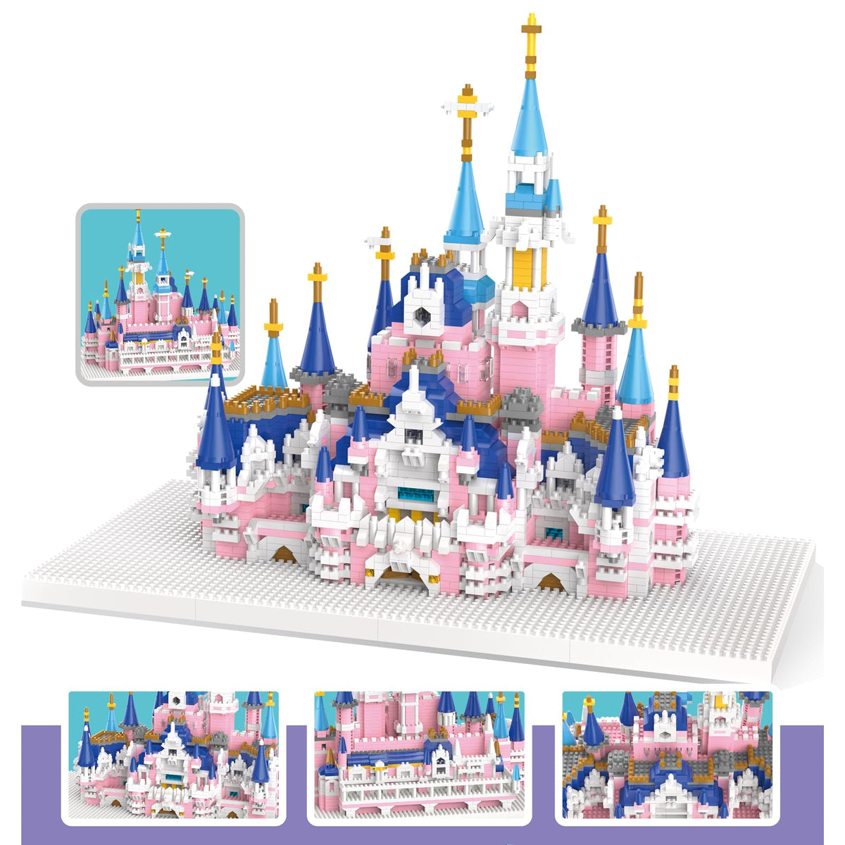 3008 Pcs Castle Architecture Mini Building Blocks Set O9545