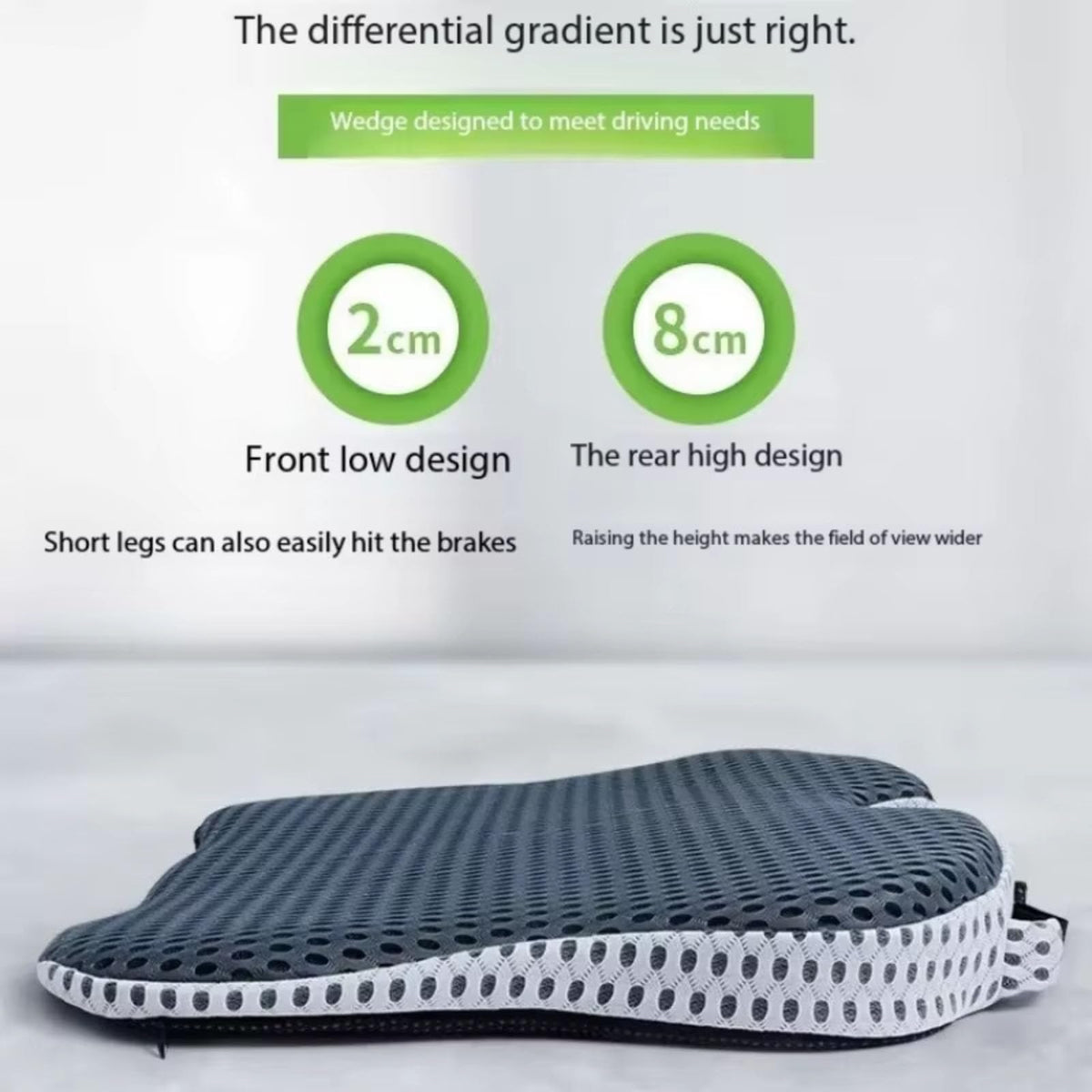 Black Memory Foam Car Seat Booster Cushion V259300
