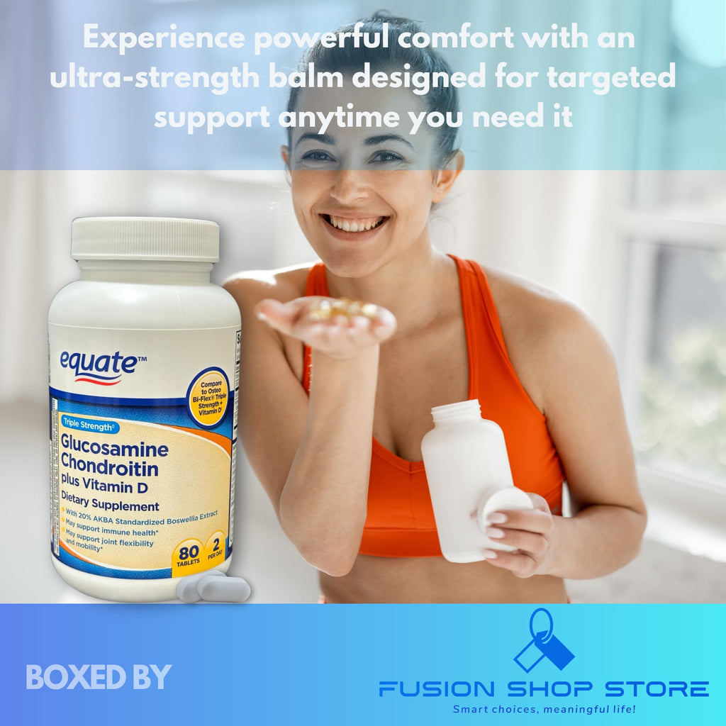 Triple Strength Glucosamine Chondroitin Vitamin D Tablets 80ct X81761
