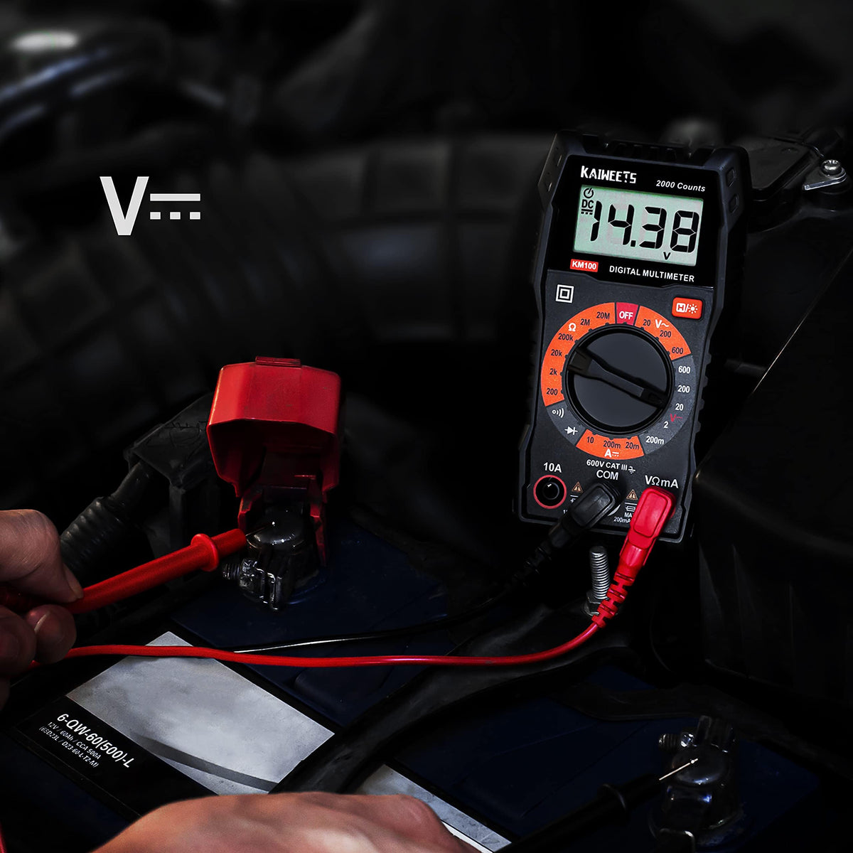 Digital Multimeter Voltmeter with Case U405469