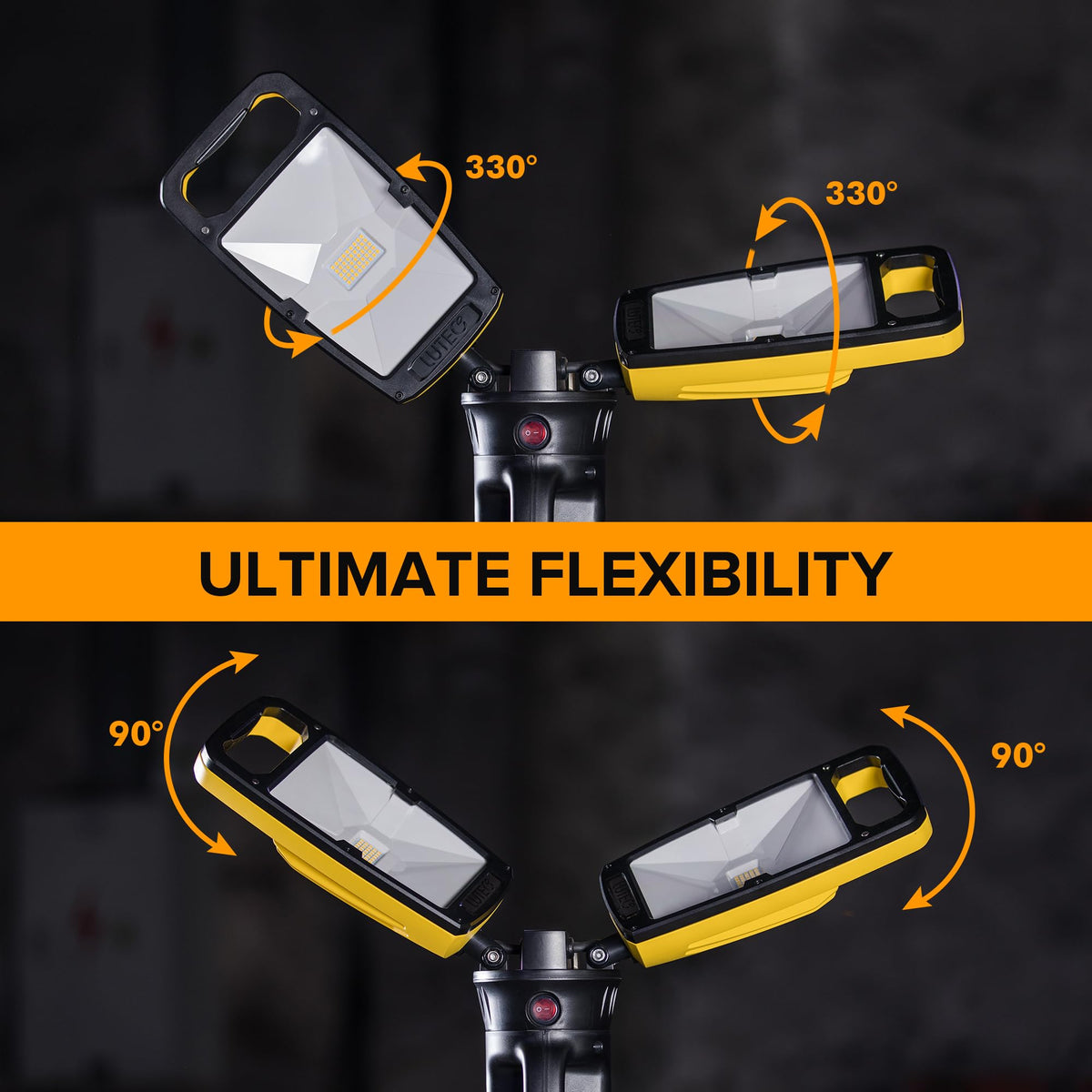 1000 Lumen LED Magnetic Light and 10000 Lumen Work Light with Stand M7133