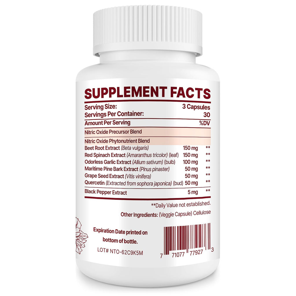 Nitric Oxide Supplement 90 Capsules R94799