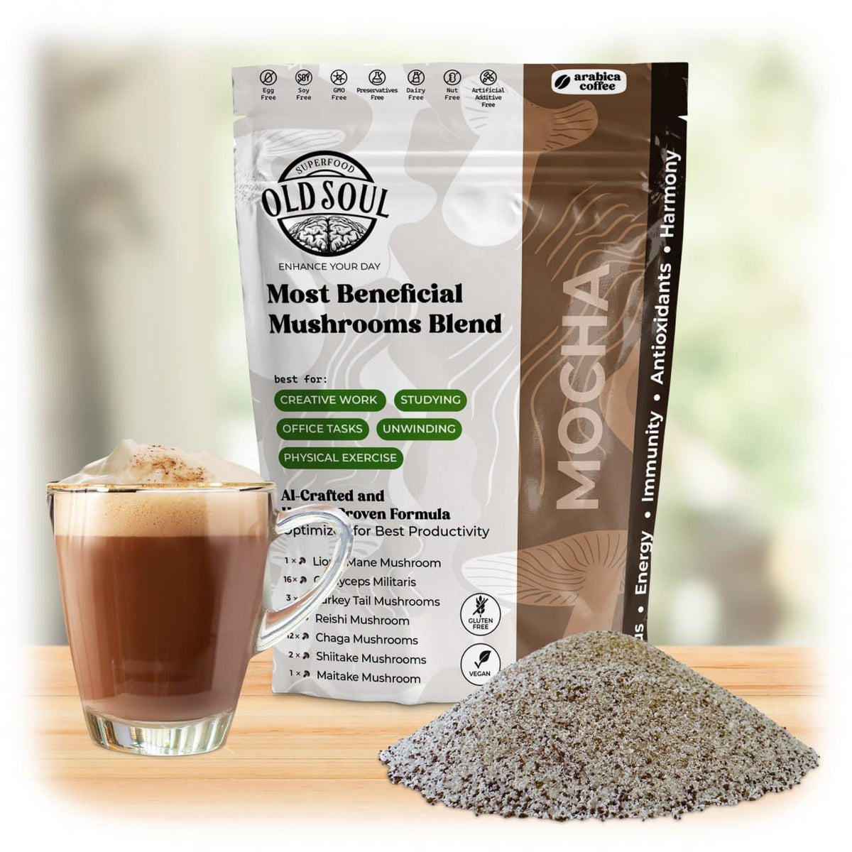 Black Coffee Blend Arabica 14 Ounce Mocha P33704